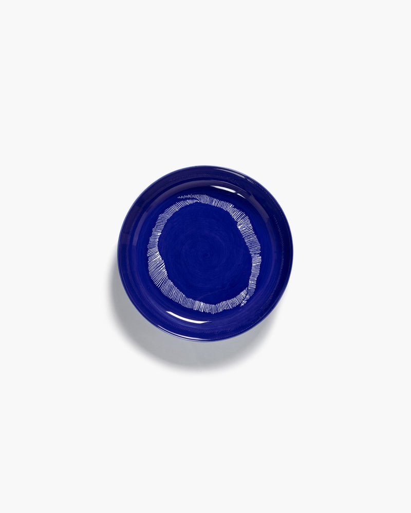 Serax - festa ottolenghi - piatto - blu scuro bianco - 22 ø - 2 pezzi