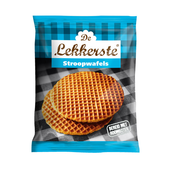 Los gofres más sabrosos con sirope de mantequilla 80gr (24x 2 piezas)