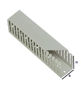 Canalit conducto cableado gris 40x40 lgt 2mtr | 2 piezas