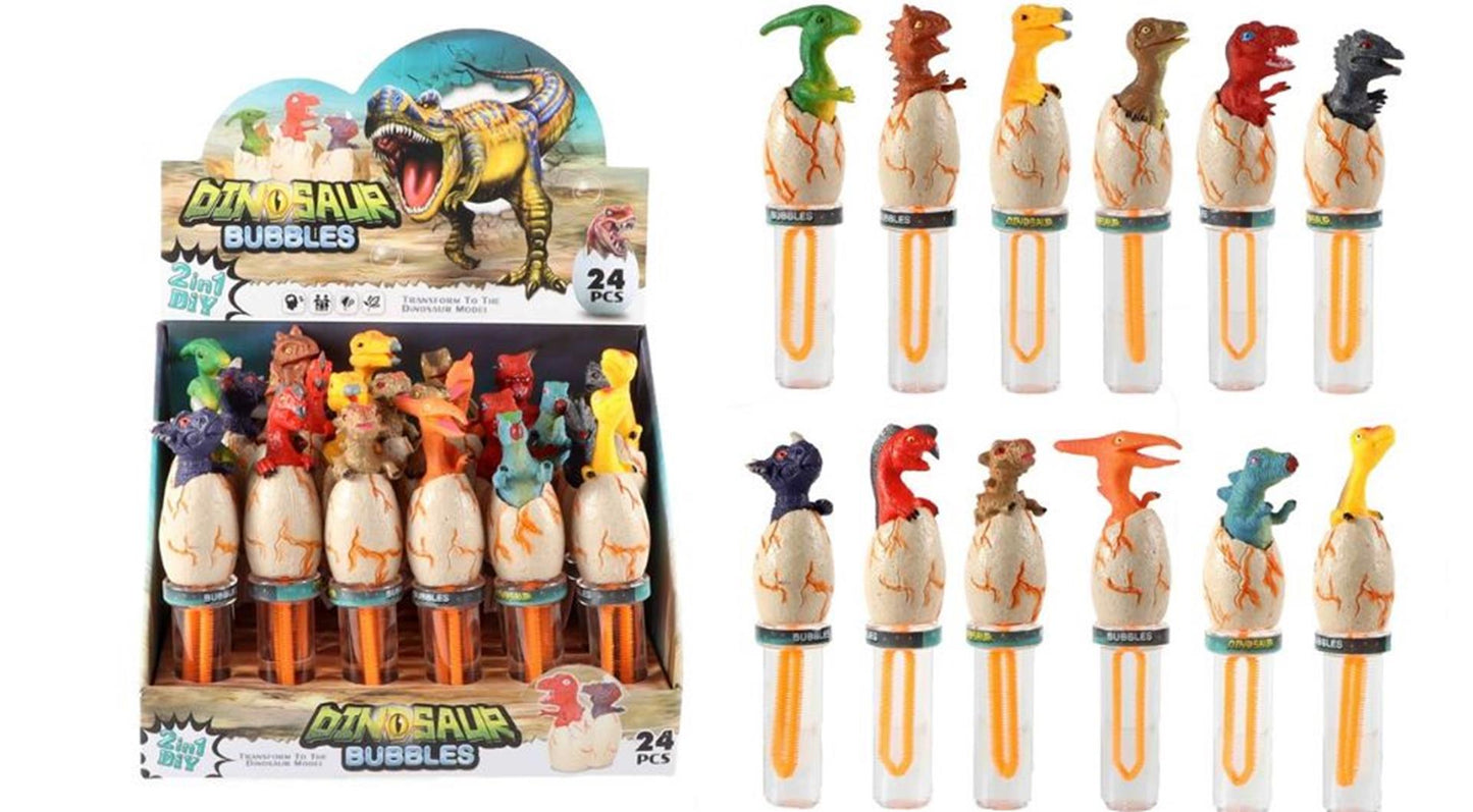 Dino soplador de burbujas 17cm 50ml