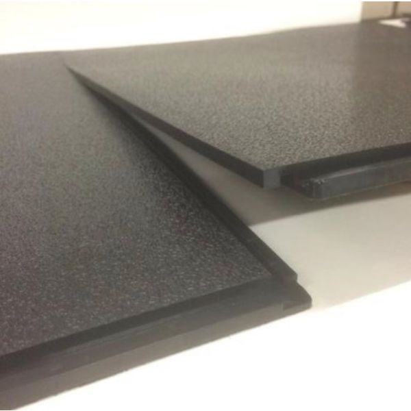 PVC Piso de piso 50x50x1 cada negro