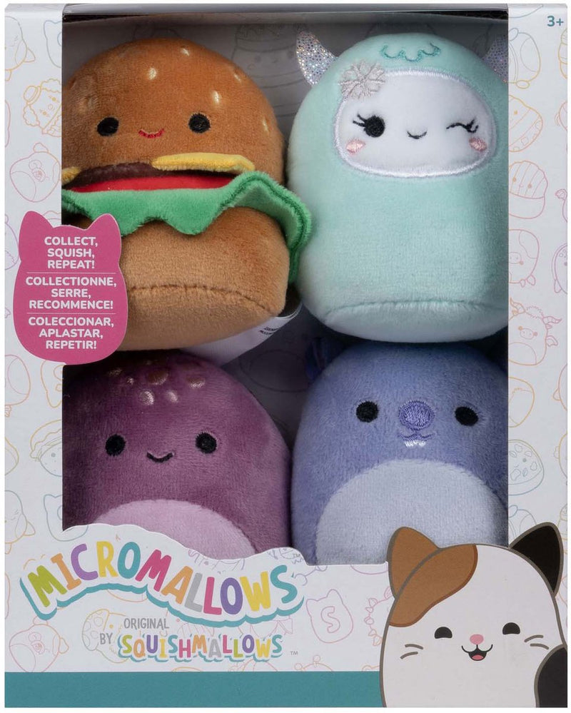Micromallows Plush 6,5 cm 4 pezzi Set 2