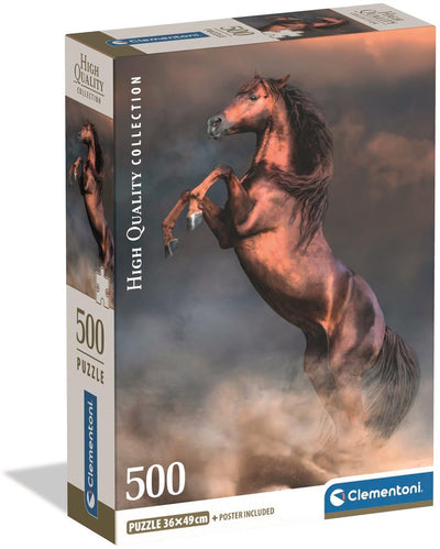 Clementoni legpuzzel wild red stallion, 500st.