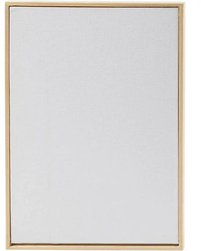 Creativ company cc canvas paneel met lijst a4 21x29,7 cm 280 gr wit