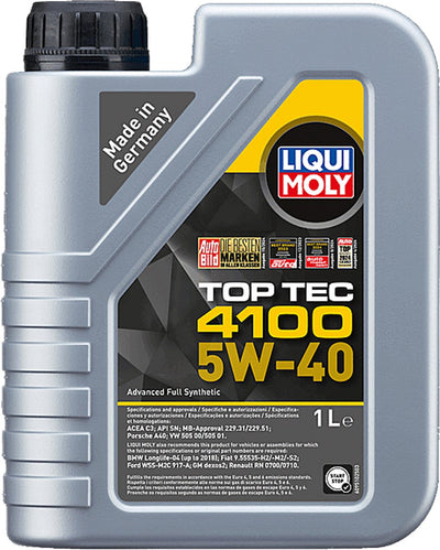 Aceite de motor liqui moly top tec 4100 5w40 c3 - 1l