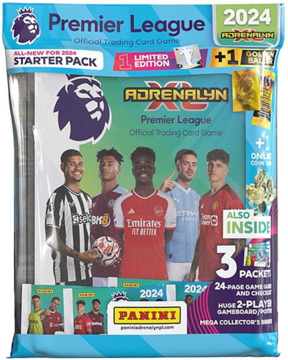 Panini premier league 2024 adrenalyn xl - starter pack - voetbalplaatjes