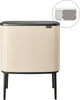 Brabantia bo touch bin prullenbak - 11 + 23 liter - afvalscheiding - soft beige