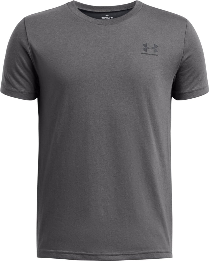 Under Armour UA B Sportstyle LC SS Camiseta deportiva unisex - Gris - Negro