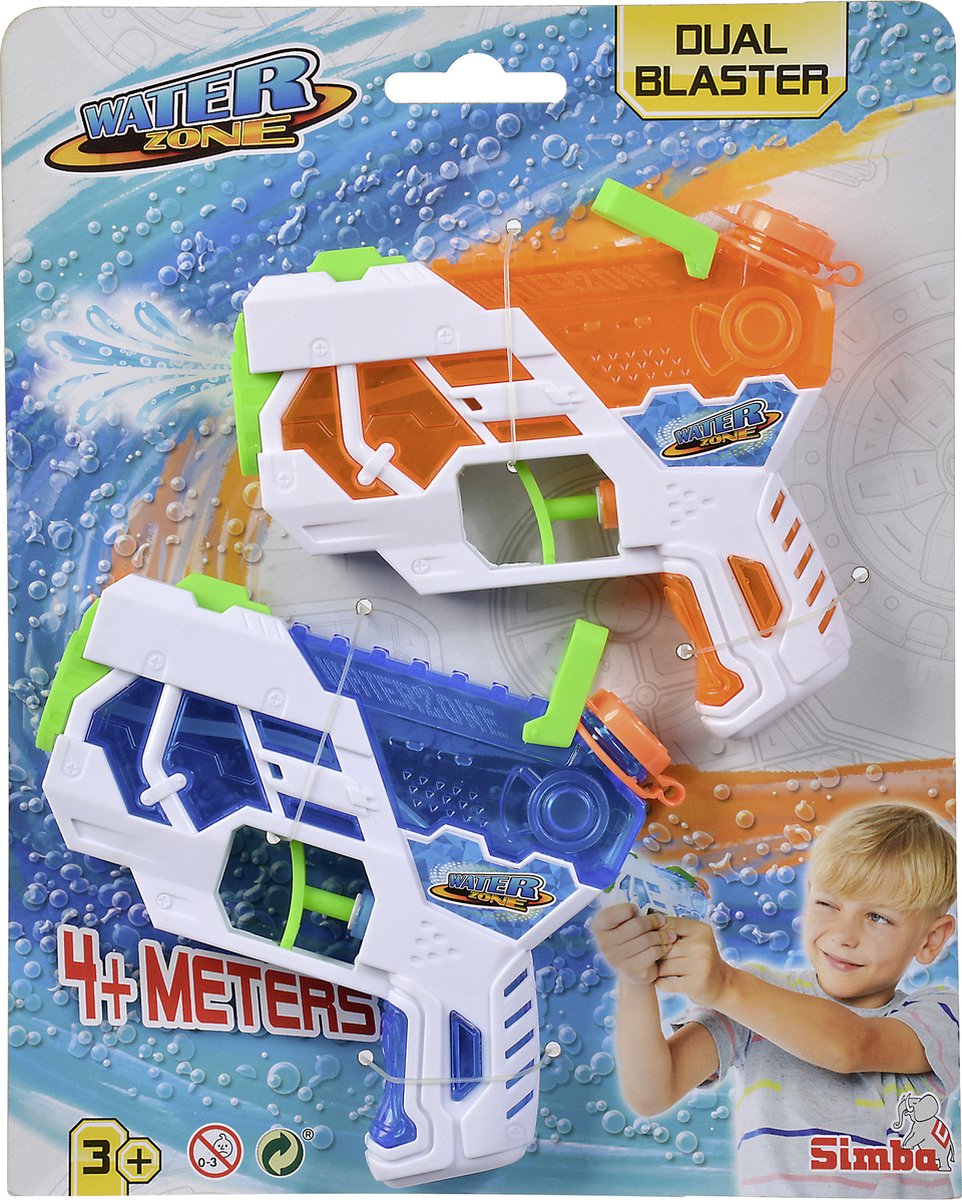 Simba - juego de blaster dual de zona de agua - pistola de agua