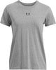 Camiseta deportiva Under Armour UA Rival Core SS-Gry para mujer - Castle Rock - Negro