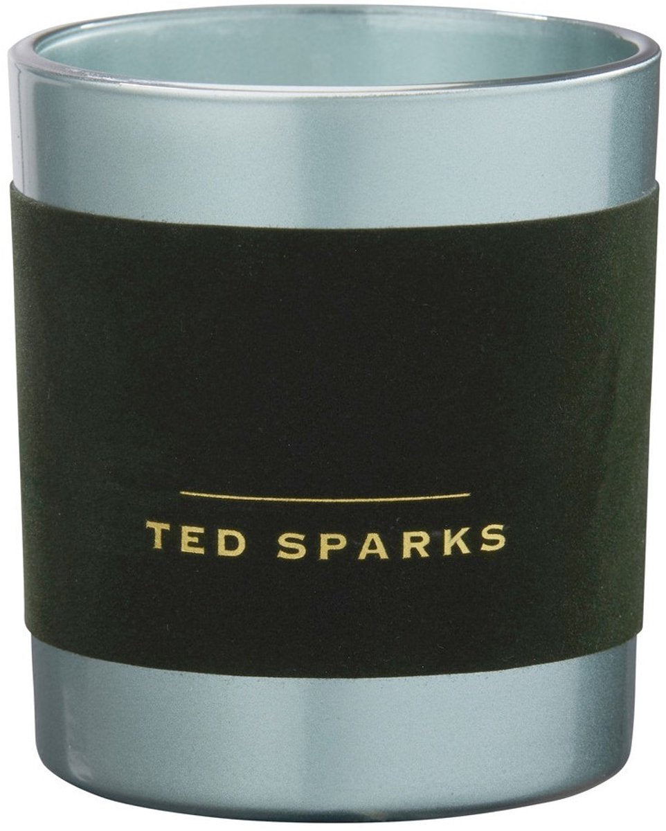 Ted Sparks - vela perfumada demi - colección Velvet - 60 horas de combustión - 1 mecha - embalaje de lujo - musgo sándalo
