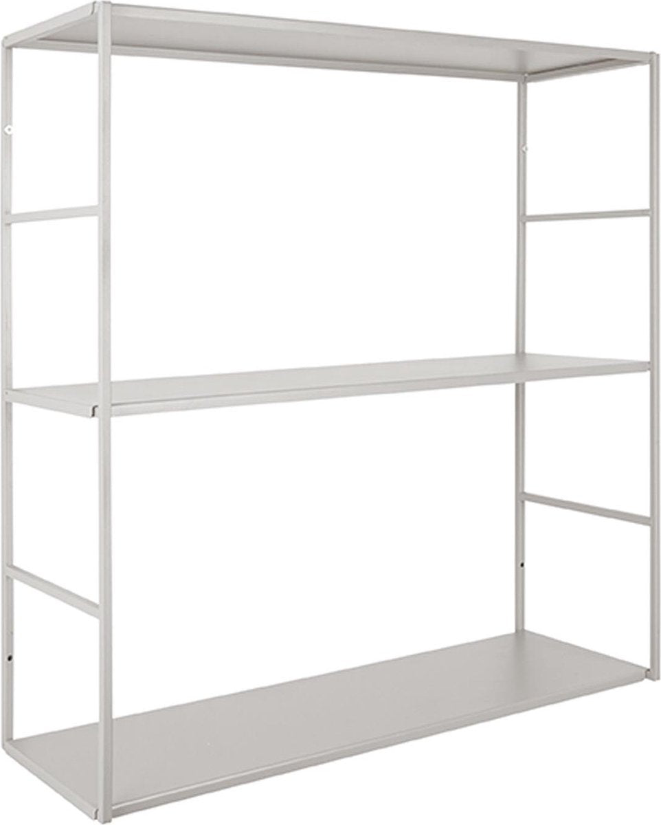 Present time wandrek level - metaal mat warm grijs - 60x20x60cm - scandinavisch