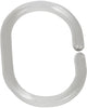 Anelli per tenda doccia Wenko set da 12 pezzi in plastica riciclata trasparente - Anelli per tenda doccia - Anelli per tenda
