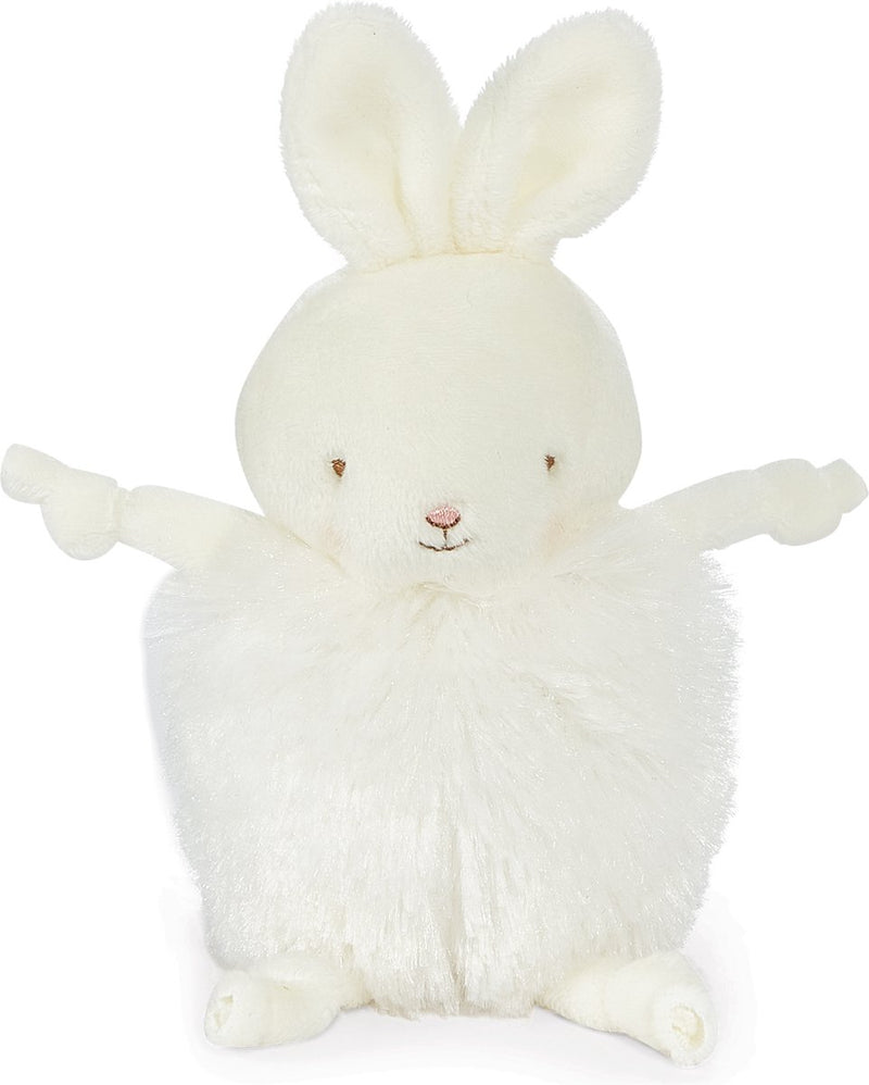 Bunnies by the bay peluche roly poly bun bun - peluche - detalles bordados - conejo - 13 cm - blanco