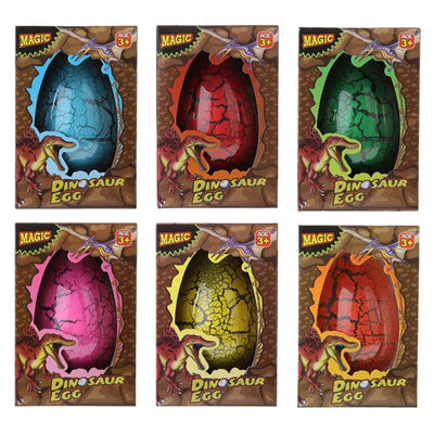Uovo di crescita di dinosauro 10 cm in scatola