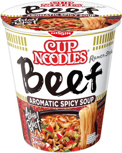 Nissin cup noodles - five spices beef noedels - instant noodles - 8 stuks