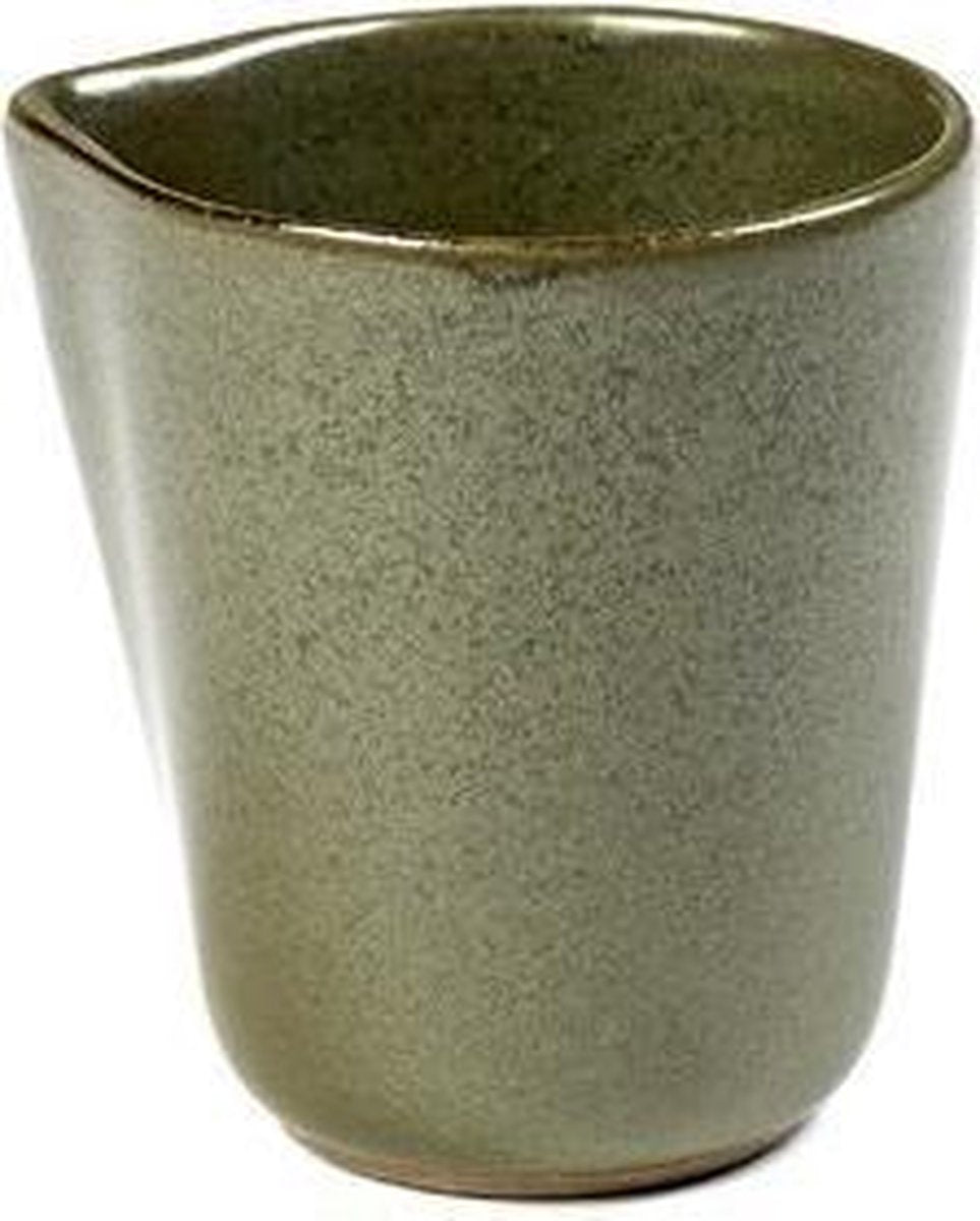 Serax - sergio herman superficie - brocca di latte s - verde mimetico - 6 ø