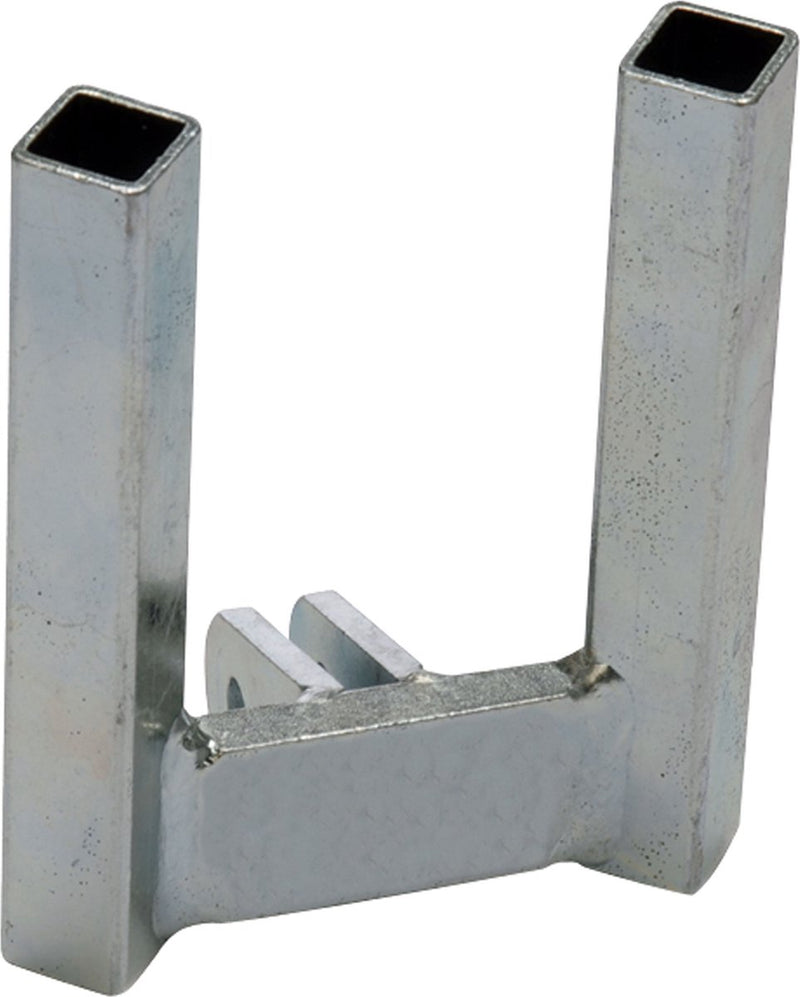 Casquillo guía de carga Twinny - 150 mm - para enganches de remolque muy bajos - se monta en la pieza de acoplamiento existente - para portabicicletas equipado con dos pasadores