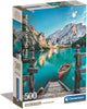Clementoni - puzzle - 500 pieces - braies more - puzzle for adults - high quality collection
