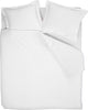 Beddinghouse gloss dekbedovertrek - effen - lits-jumeaux - 240x200 220 cm - wit