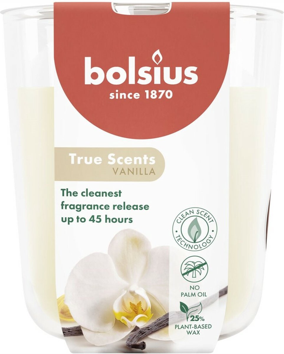 Bolsius candela profumata veri profumi vaniglia -