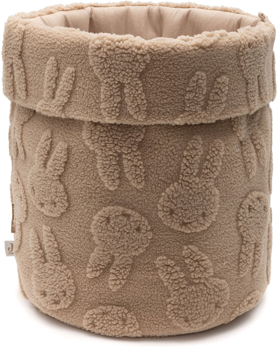 Cesta de almacenamiento Jollein - 30x30cm - miffy jacquard - galleta