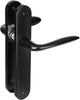 Taburete Impresso Lake con escudo ovalado ciego tornillo aluminio negro