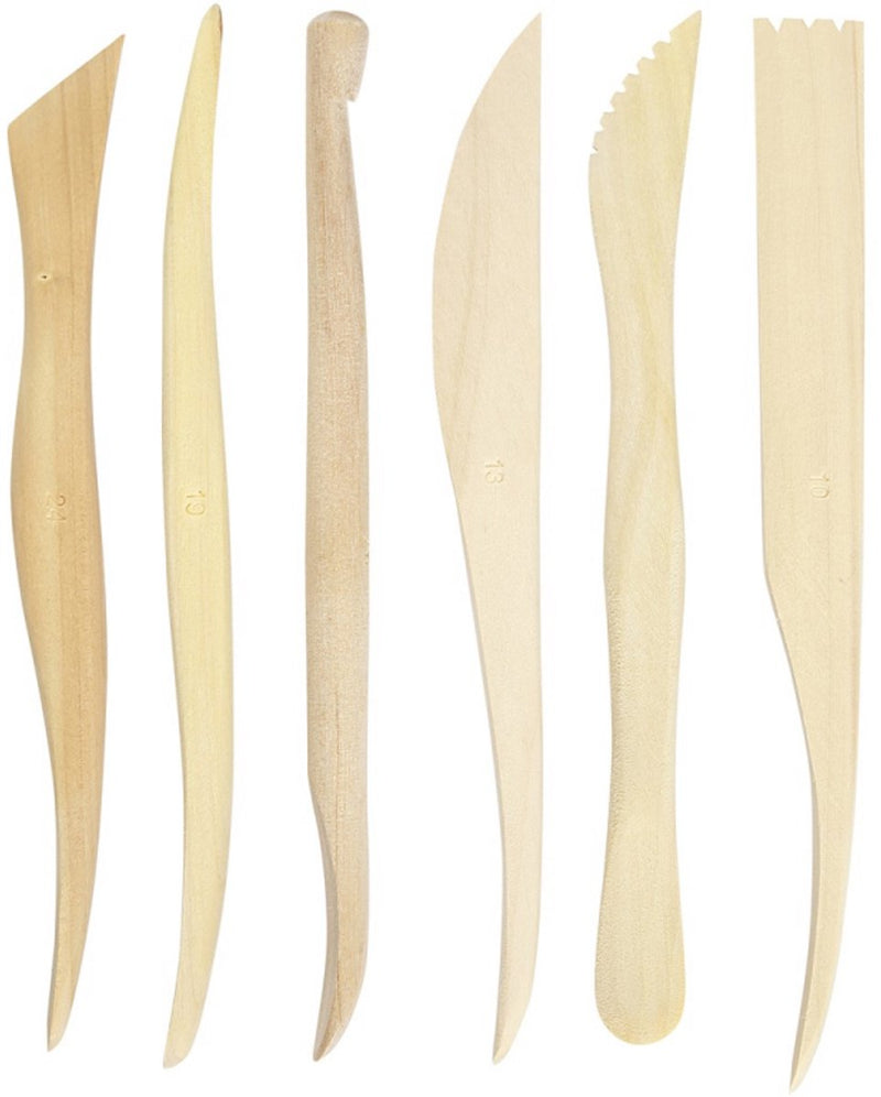 Set di strumenti di modellazione Creative Company Wood, 6dlg.