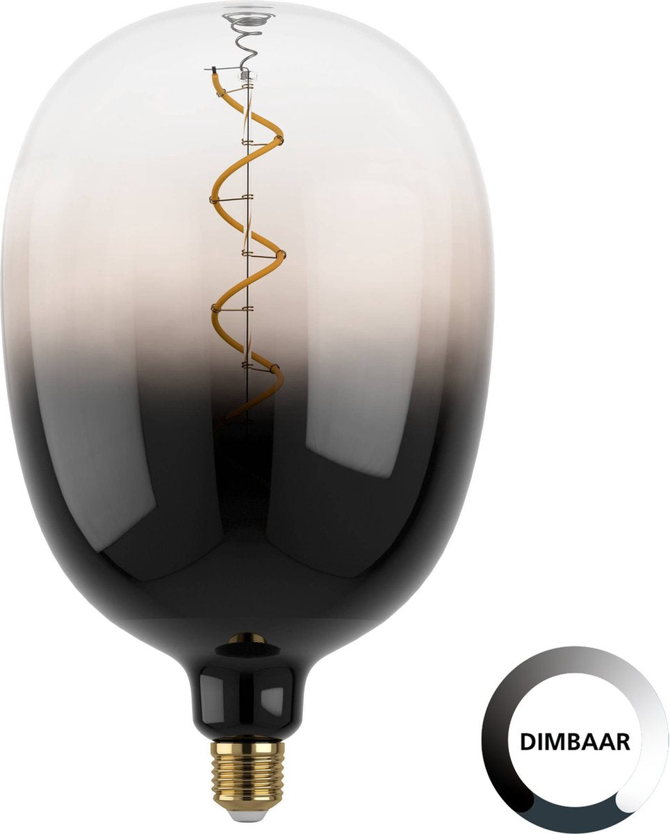 Lampada LED Eglo - E27 - ø 18 cm - T180 - fumo - 1800k - dimmerabile