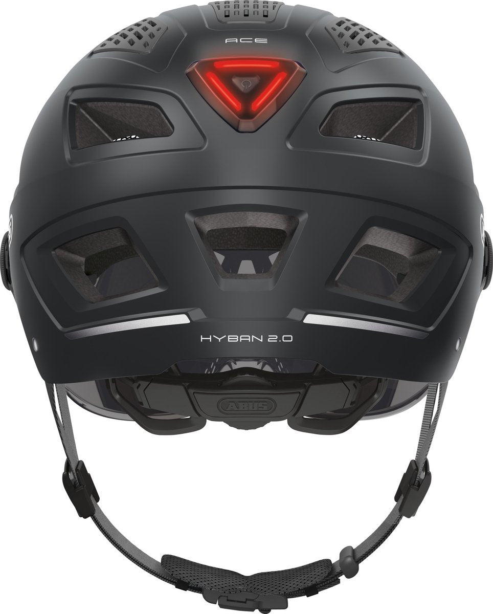 Abus helm Hyban 2.0 ACE velvet Zwart XL 58-63cm