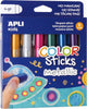 Apli kids verf color stick metallic 6x