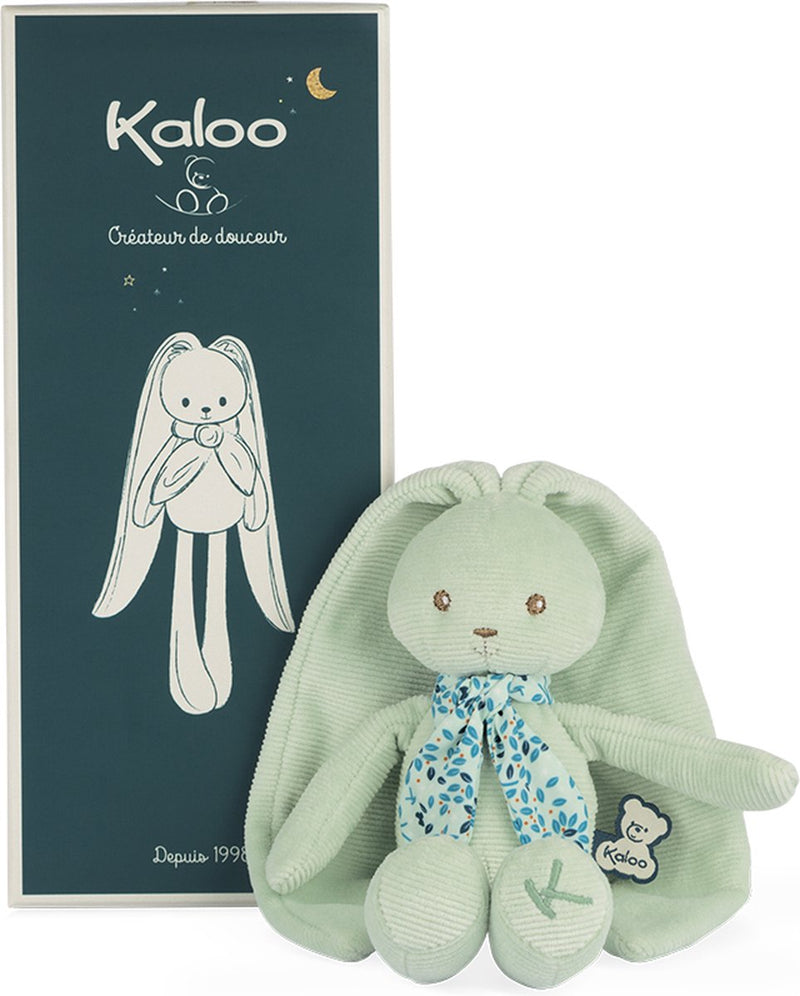 Kaloo lapinoo - conejo de peluche aguamarina 25 cm (pequeño) - este alegre conejo de color aguamarina tiene orejas tan largas que puedes colgarlo en cualquier lugar y no volver a perderlo nunca más - en una bonita caja de regalo