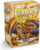 Dragonshield dragon shield – buste per carte formato standard oro opaco 100x