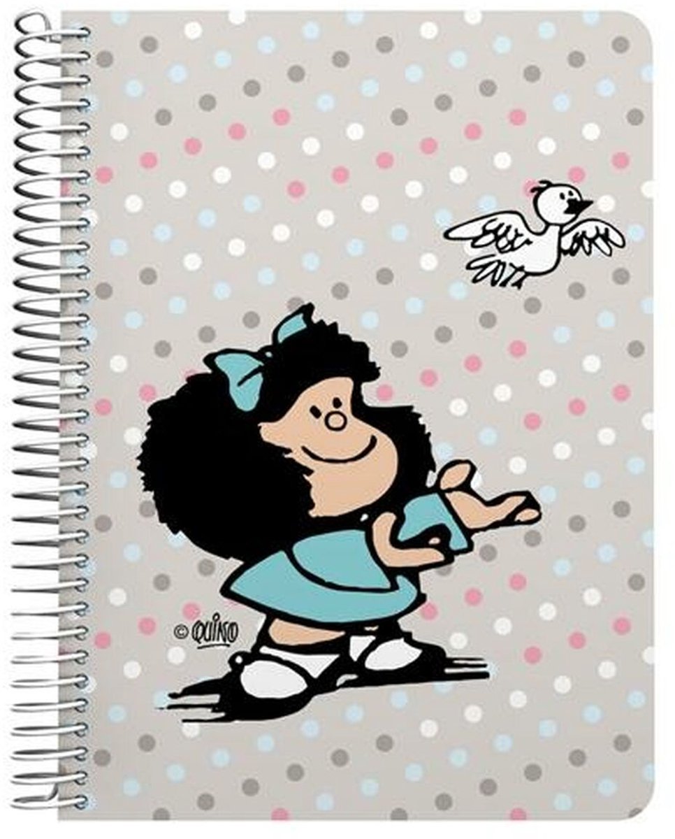 Mafalda schrift bird multicolour quarto 80 lakens