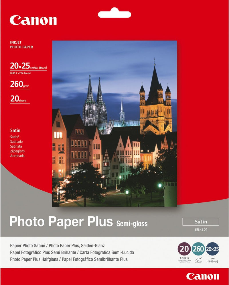 Canon 1686b018 - papel fotográfico - 260 gramos - 20 x 25 cm - 20 hojas