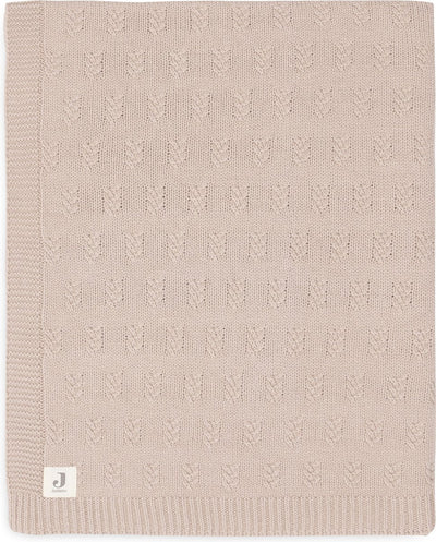 Jollein - coperta per lettino 100x150 cm - coperta per bebè - maglia a grana - rosa selvaggio