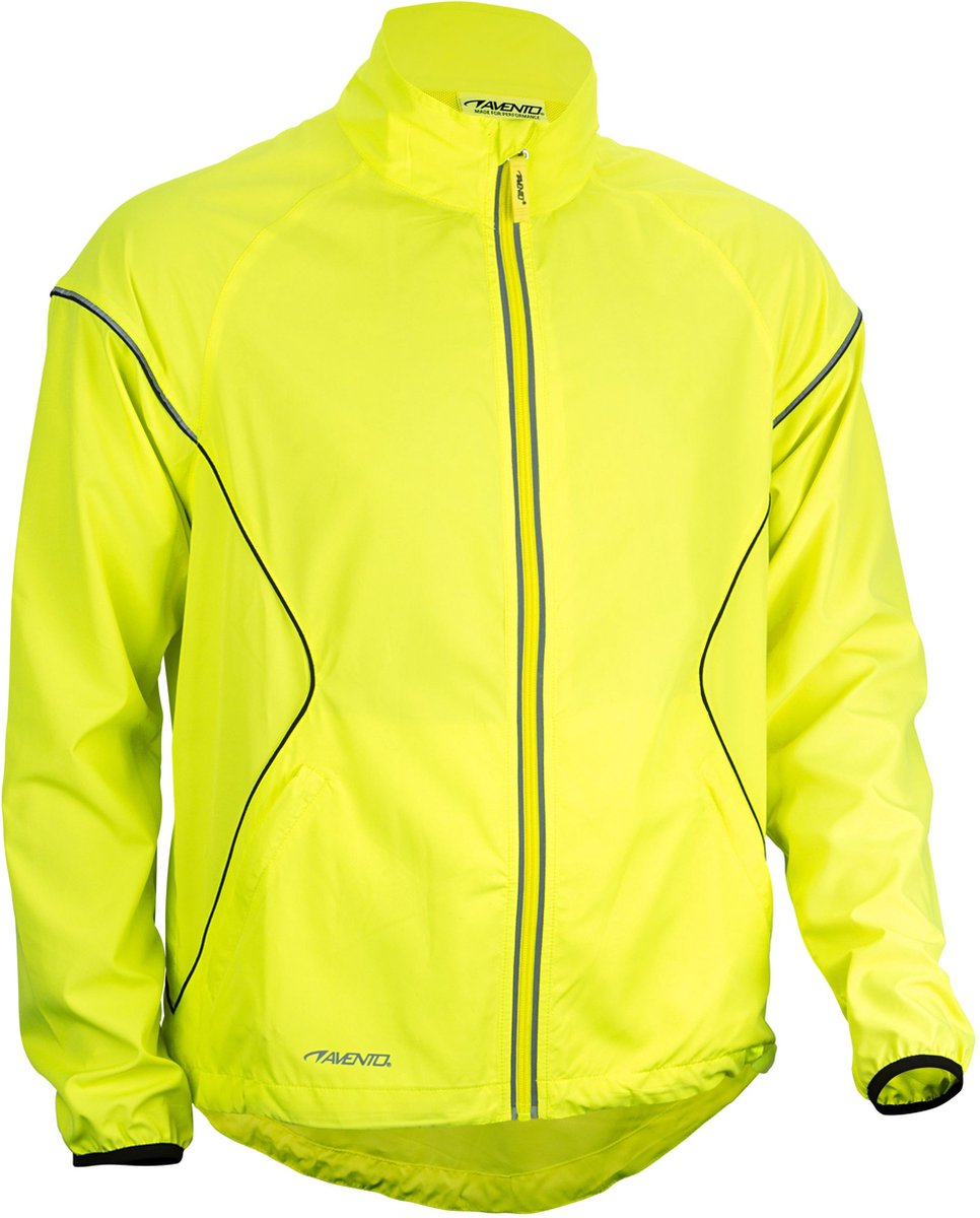 Giacca da corsa Avento - unisex - giallo neon - giallo nero - m