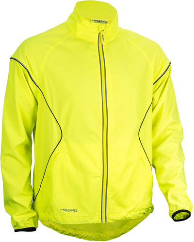Avento running jacket - unisex - neon yellow - yellow black - m