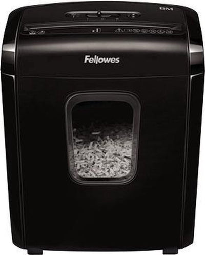 Fellowes 6m - paper shredder - p4 mini-cut shreds - 6 sheets