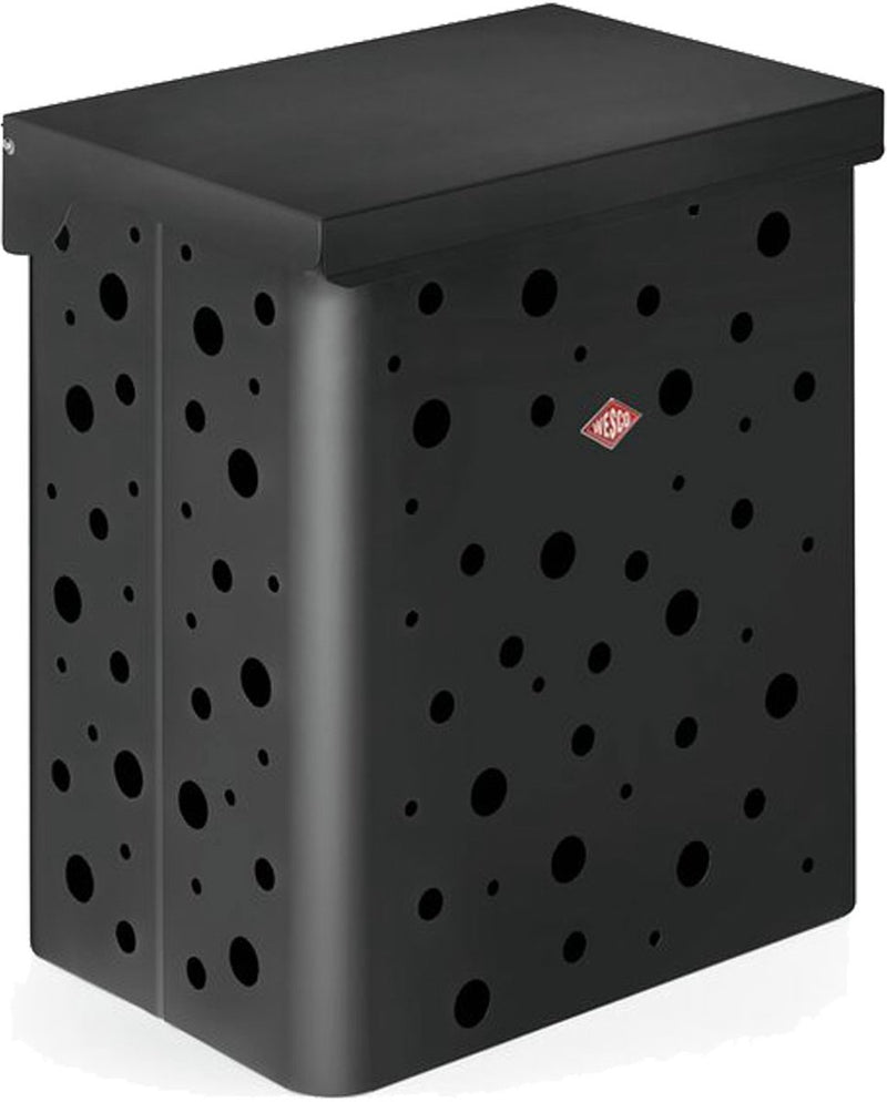 Wesco wasmand duo 1 met inzet | 64 liter | duo wasbox (2x32 liter) | metaal - mat grafiet | waskorf