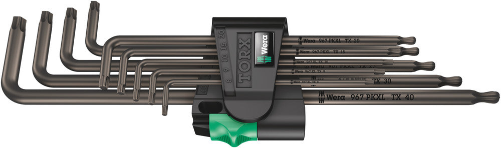 Wera 967 9 tx xl 1 set di chiavi a L Torx®, lunghe, 9 pezzi - 1 pezzo(i) - 05024460001