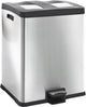 Eko - rejoice recycling pedaalemmer 30+30 liter - stainless steel plastic - mat rvs - prullenbak