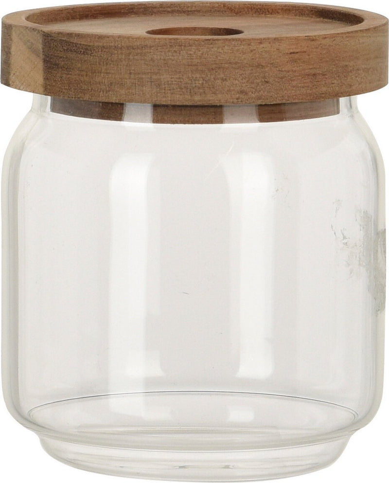 Eccellente barattolo per la conservazione di casalinghi - vetro trasparente - con coperchio - 400 ml - contenitore per la conservazione - contenitori per la conservazione con coperchio ermetico - dimensioni: 9 x 10 cm
