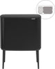 Brabantia bo touch bin prullenbak - 11 + 23 liter - afvalscheiding - matt black