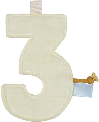 Piccolo elemento ghirlanda olandese - numero 3 - ecru