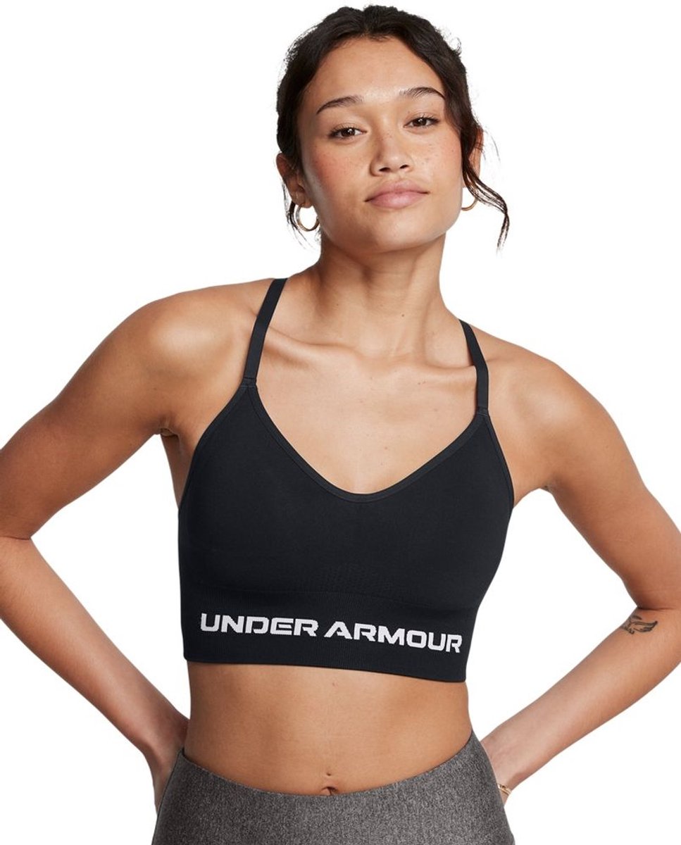 Under armor vanish seamless low bra women's sports bra - black