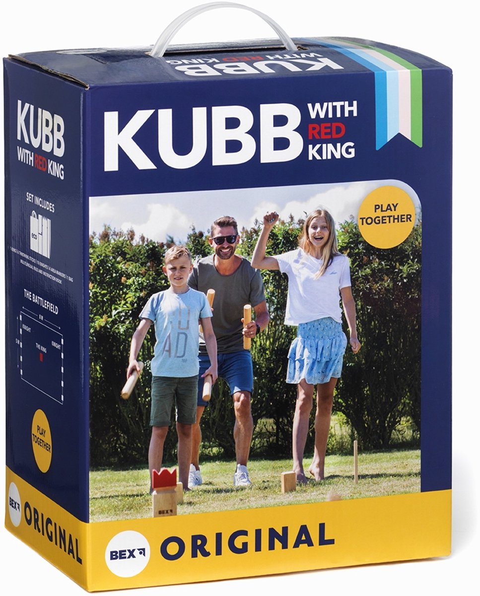 Kubb de goma original con Red King