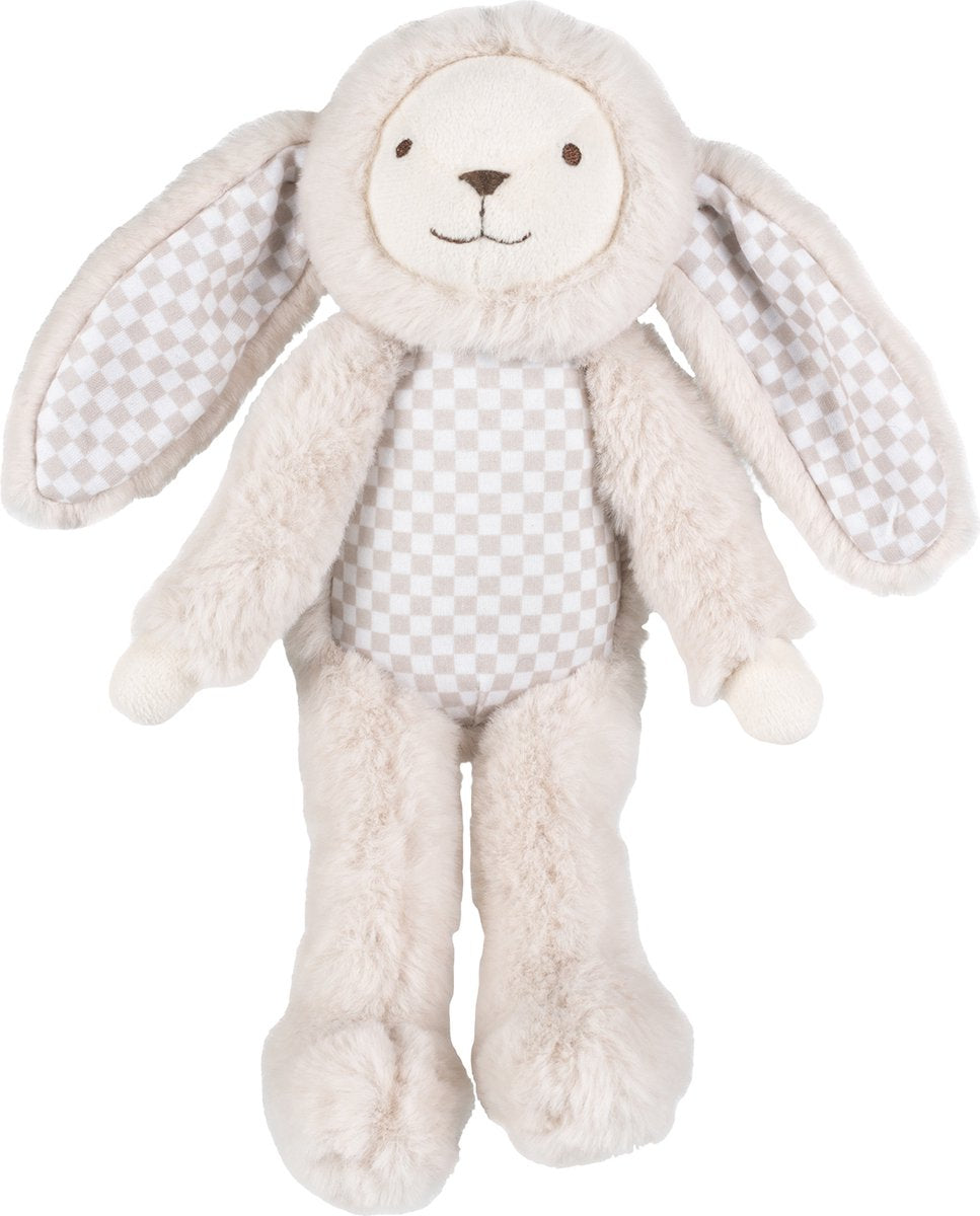 Happy horse konijn riddle knuffel 26cm - beige - baby knuffel