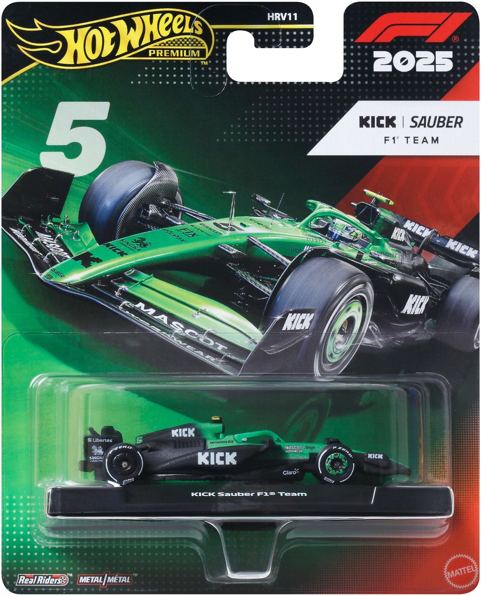 Hot Wheels Premium Fórmula 1 Equipo Sauber - Gabriel Bortoleto