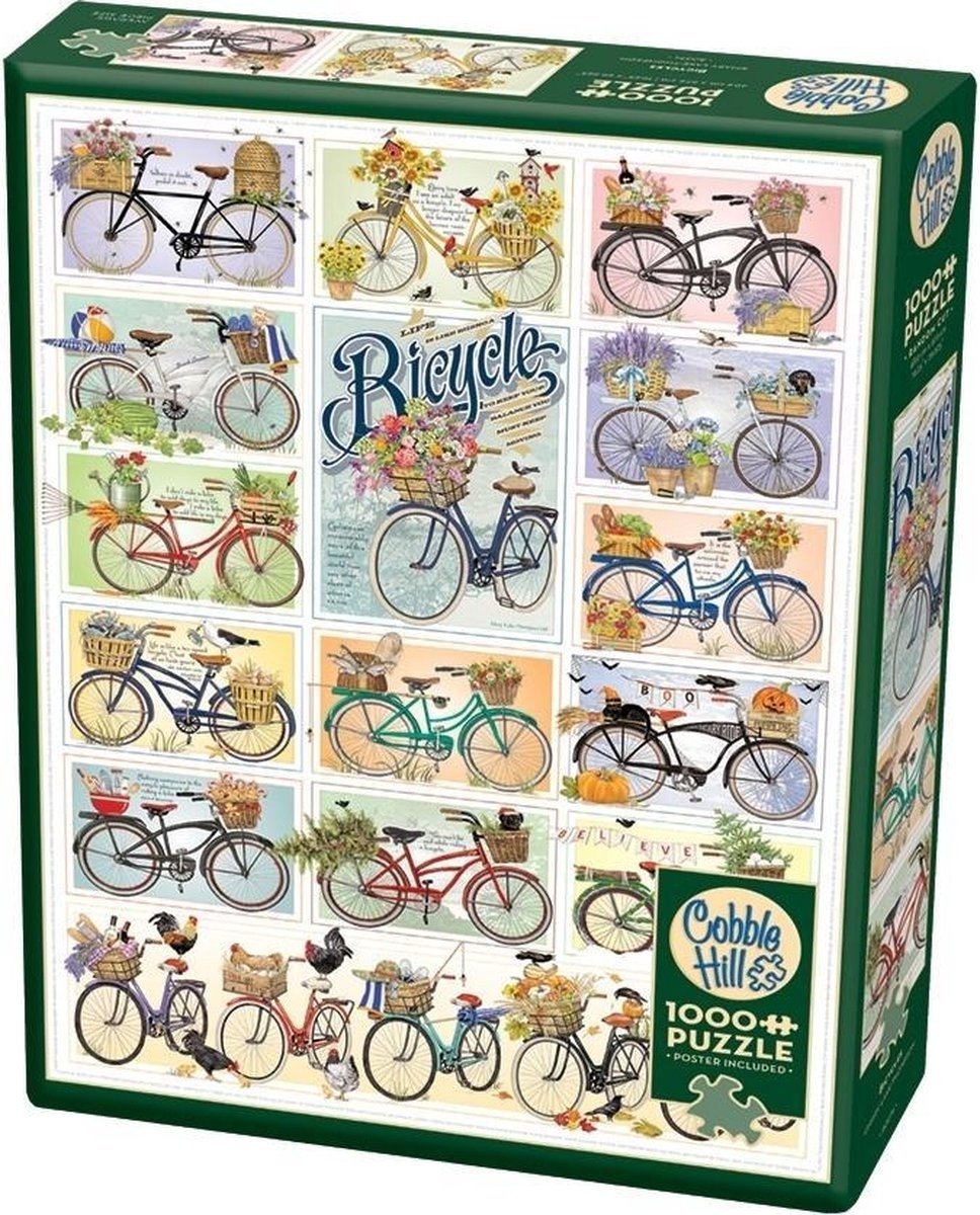 Cobble hill rompecabezas bicicletas 1000 piezas